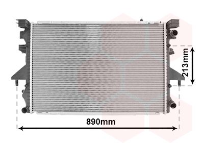 VAN WEZEL Радиатор, охлаждение двигателя 58002232